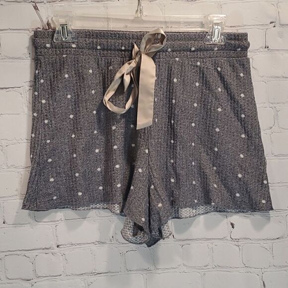 ALYA Francesca's waffle knit polka dot pajama shorts - Picture 1 of 5